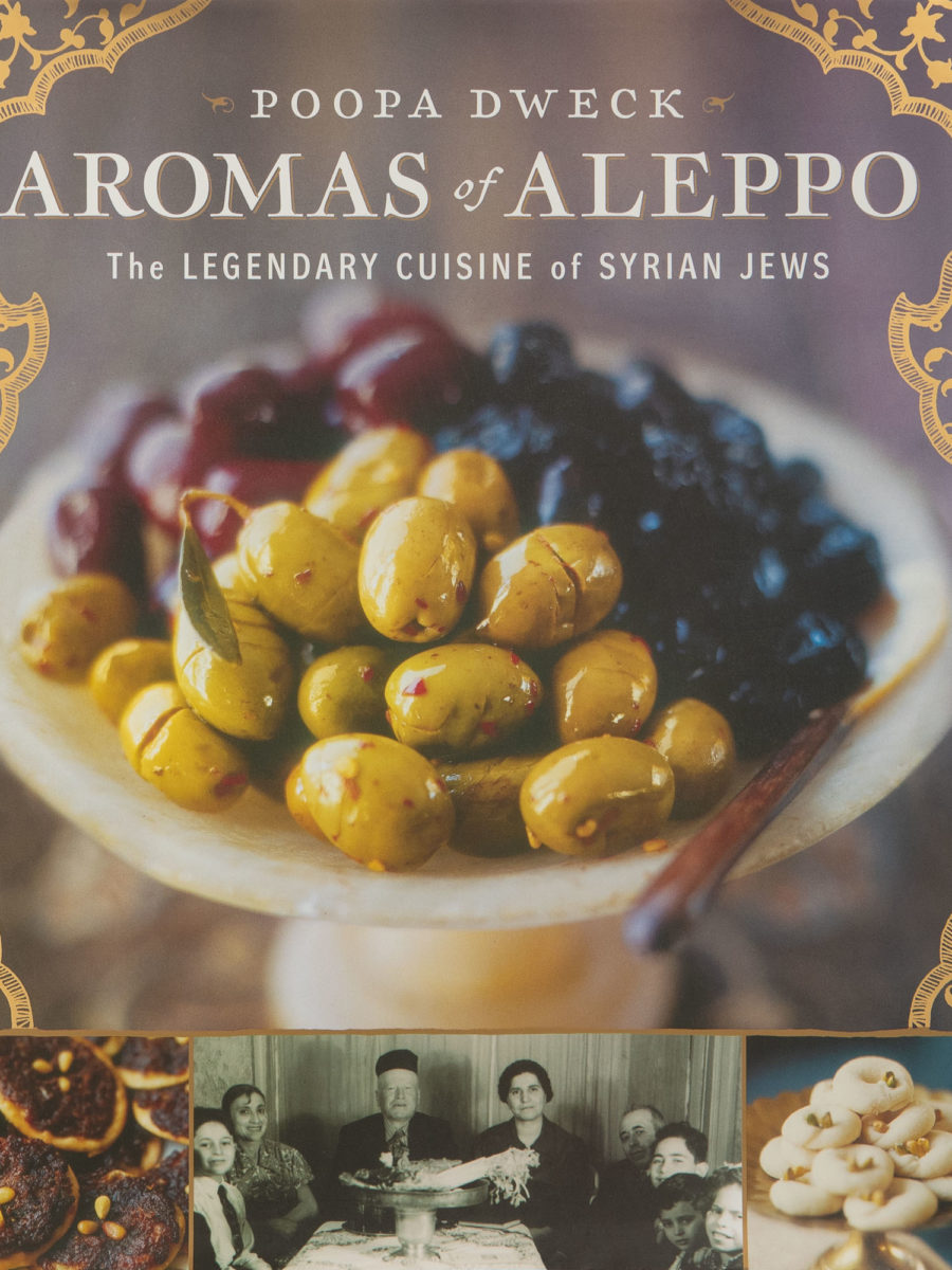 The cover of the cookbook Aromas of Aleppo: The Legendary Cuisine of Syrian Jews