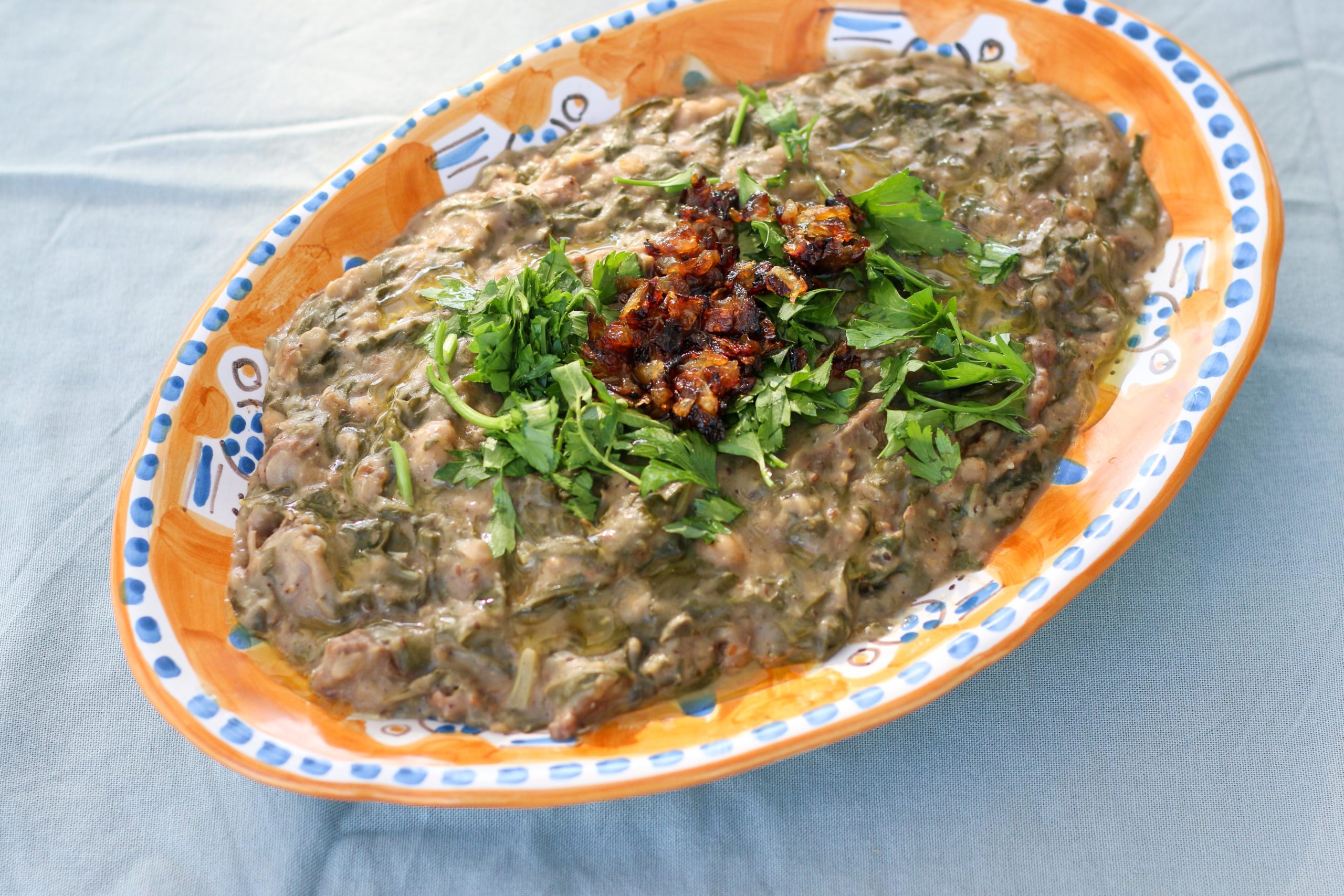A plate of thick Gazan stew