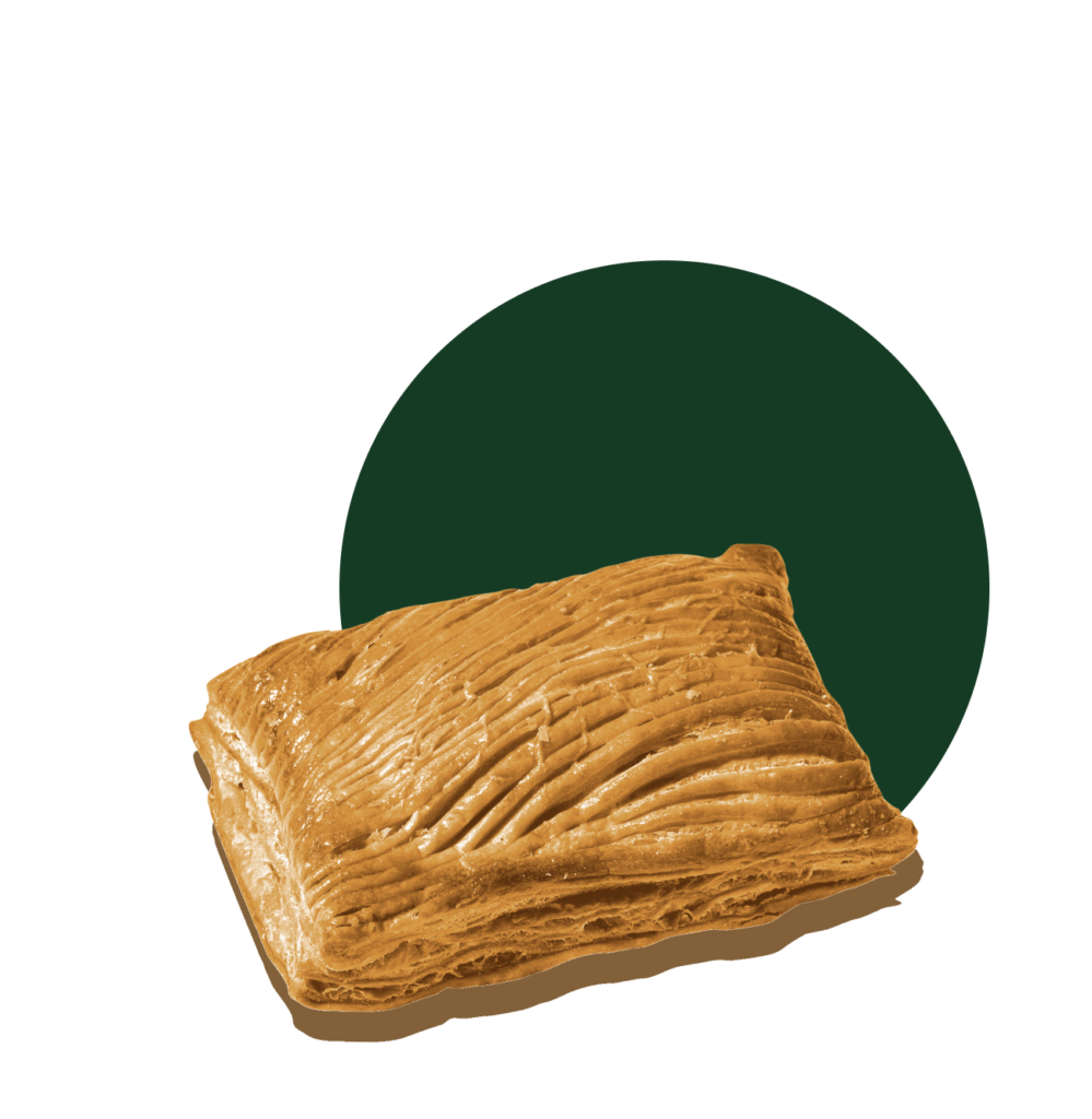 Flakey rectangle pastry