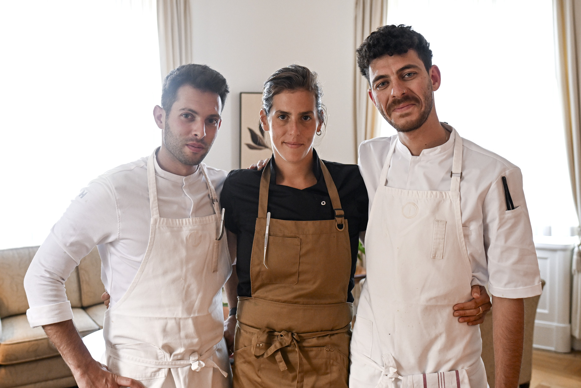 Chefs Raz Rahav, Shiral Berger and Shalom Albert in Sweden