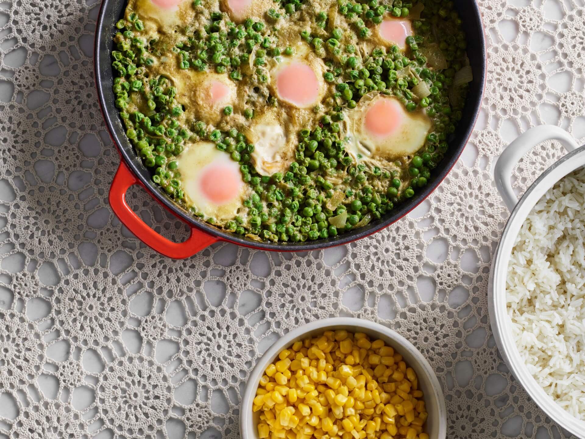 תבשיל אפונה ירוקה עם ביצים לזכרה של סיון אלקבץ ז"ל