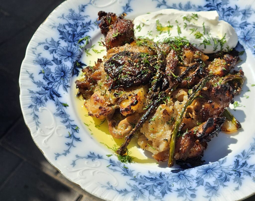 Pasha Shakin's mushroom dish